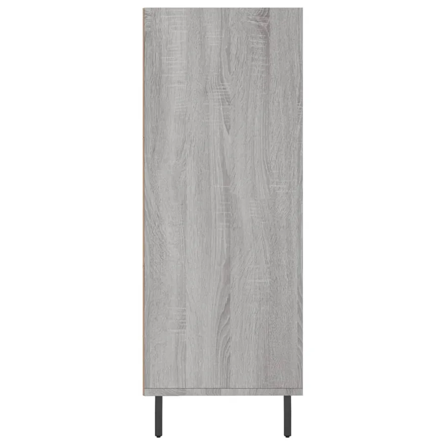 Armoire à étagères sonoma gris 69,5x32,5x90cm bois d'ingénierie - 5