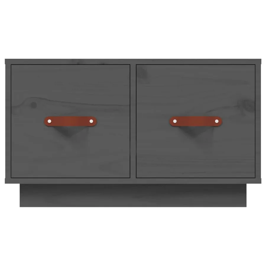 Table basse Gris 60x53x35 cm Bois massif de pin - 6
