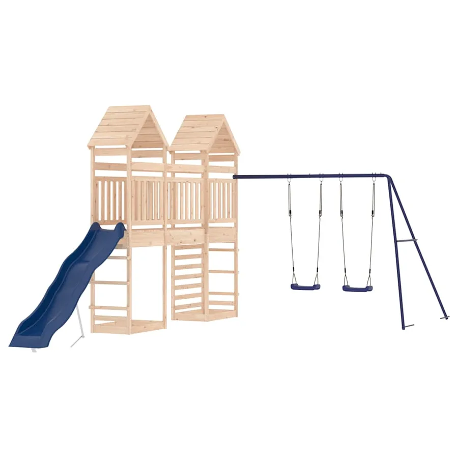 Aire de jeux d'extérieur bois de pin massif - 2