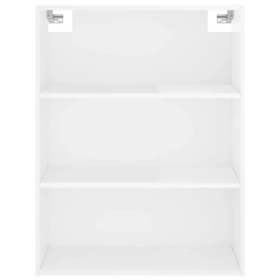 Buffet haut Blanc brillant 69,5x34x180 cm Bois d'ingénierie - 6