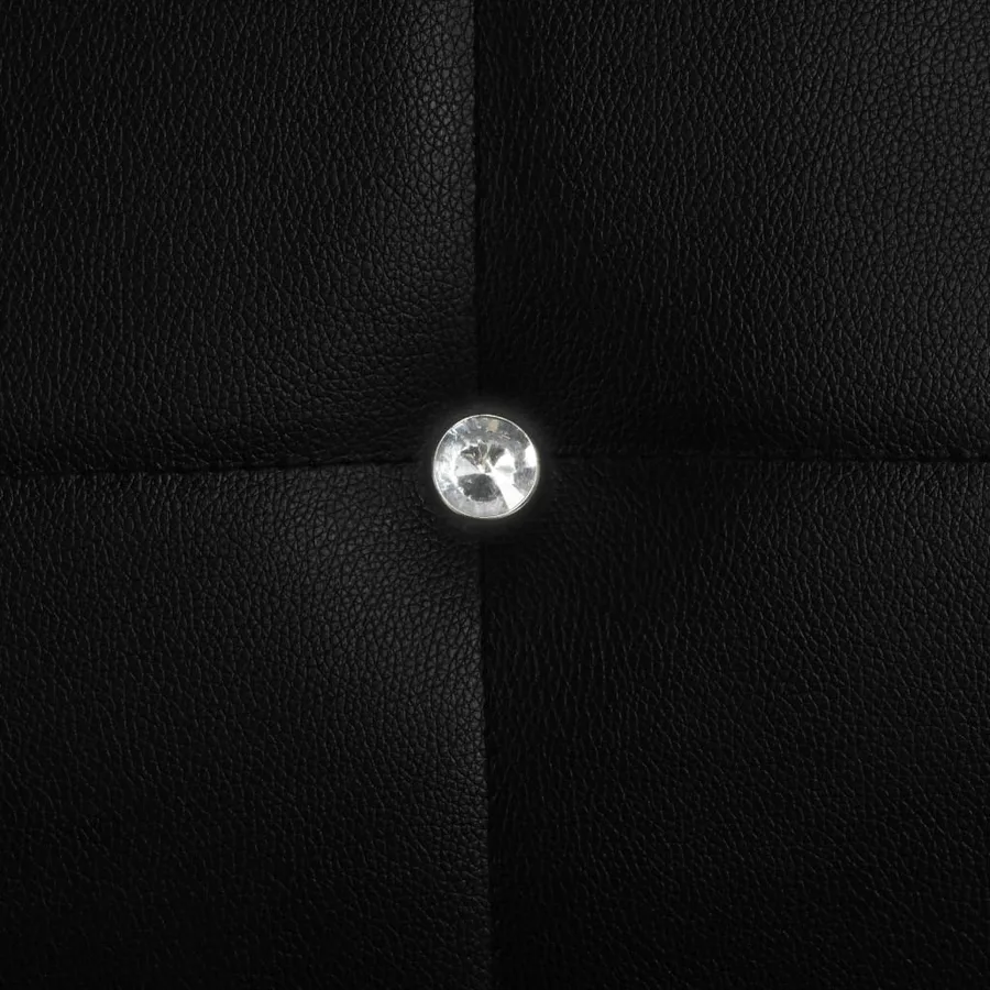 Chaises à manger lot de 2 noir similicuir - 7