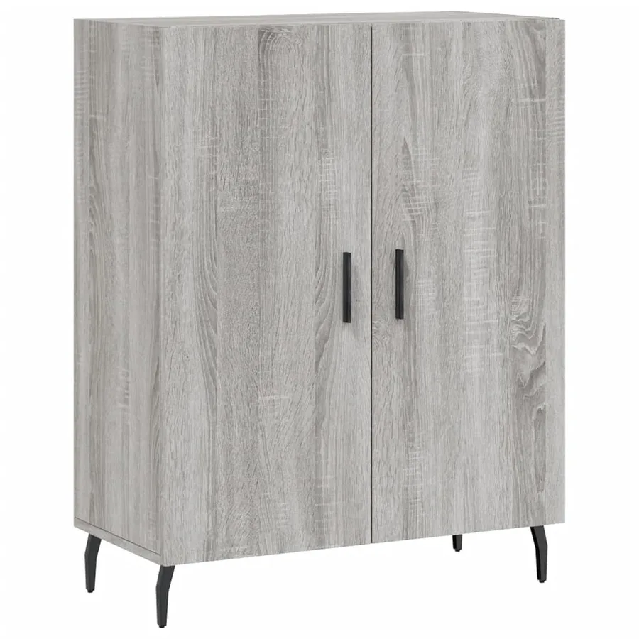 Buffet haut Sonoma gris 69,5x34x180 cm Bois d'ingénierie - 7