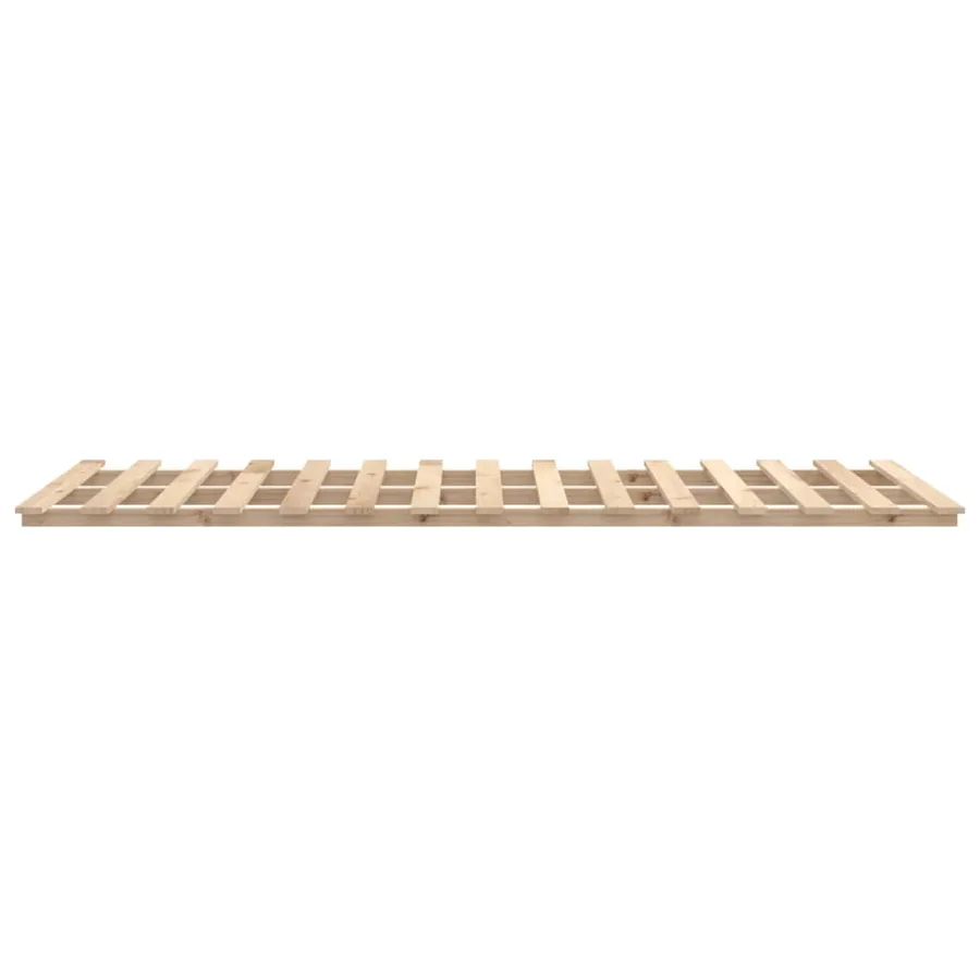 Cadre de lit sans matelas 100x200 cm bois massif de pin - 6