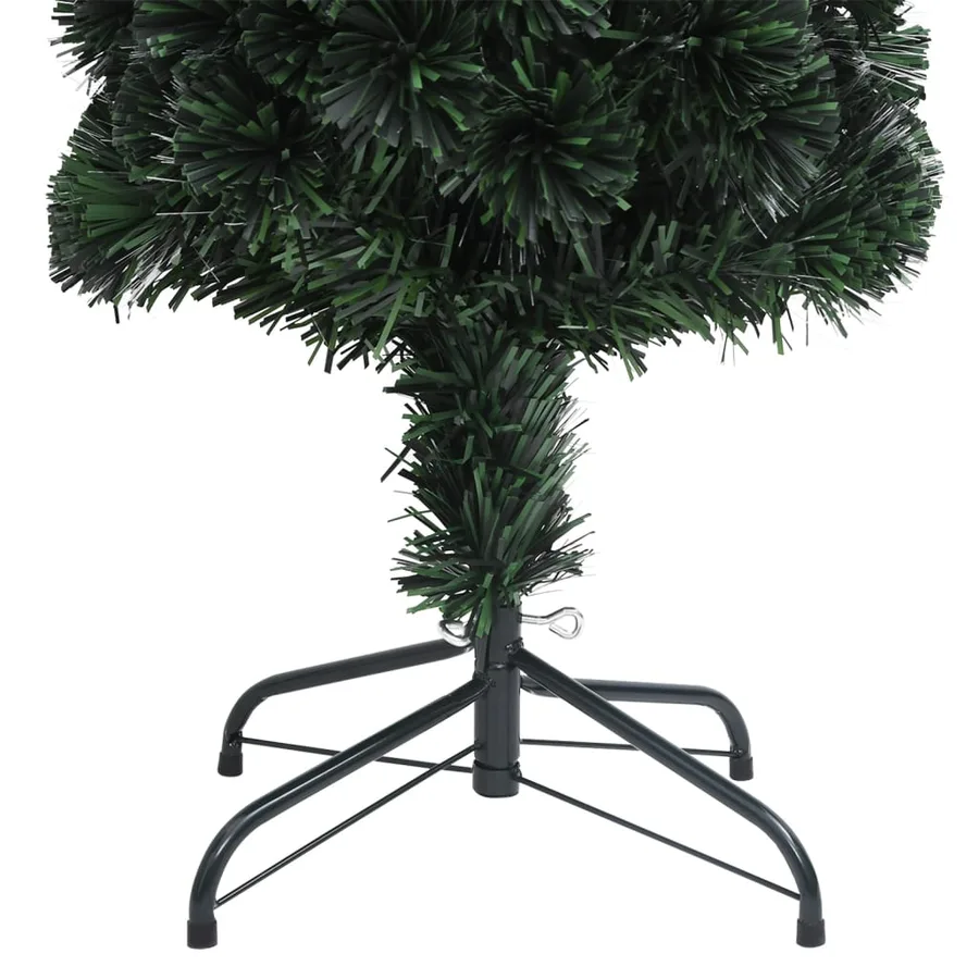 Arbre de Noël artificiel mince et support 180 cm fibre optique - 7