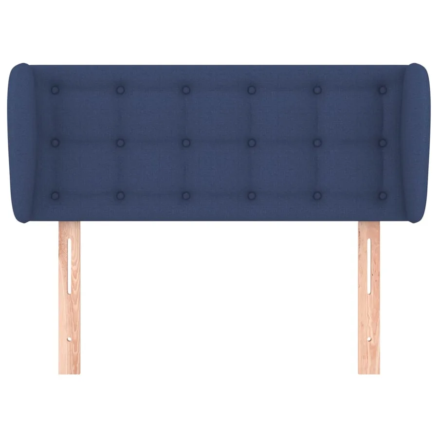 Tête de lit avec oreilles Bleu 83x23x78/88 cm Tissu - 3