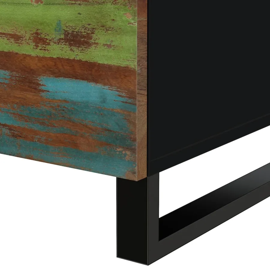 Table basse 80x50x40 cm Bois de récupération et d'ingénierie - 9