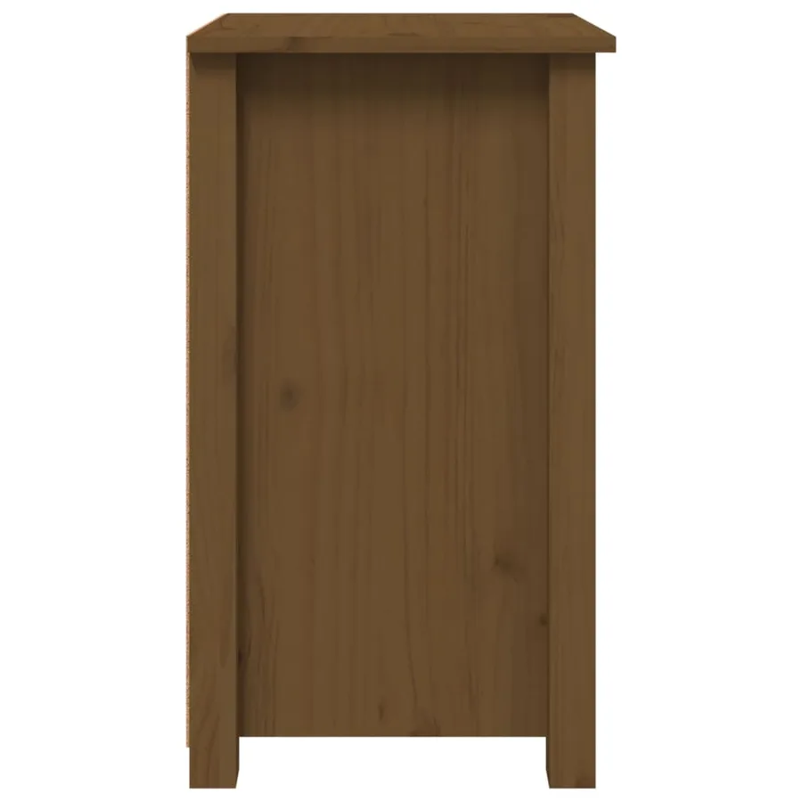 Tables de chevet 2 pcs Marron miel 40x35x61,5 cm Pin solide - 6