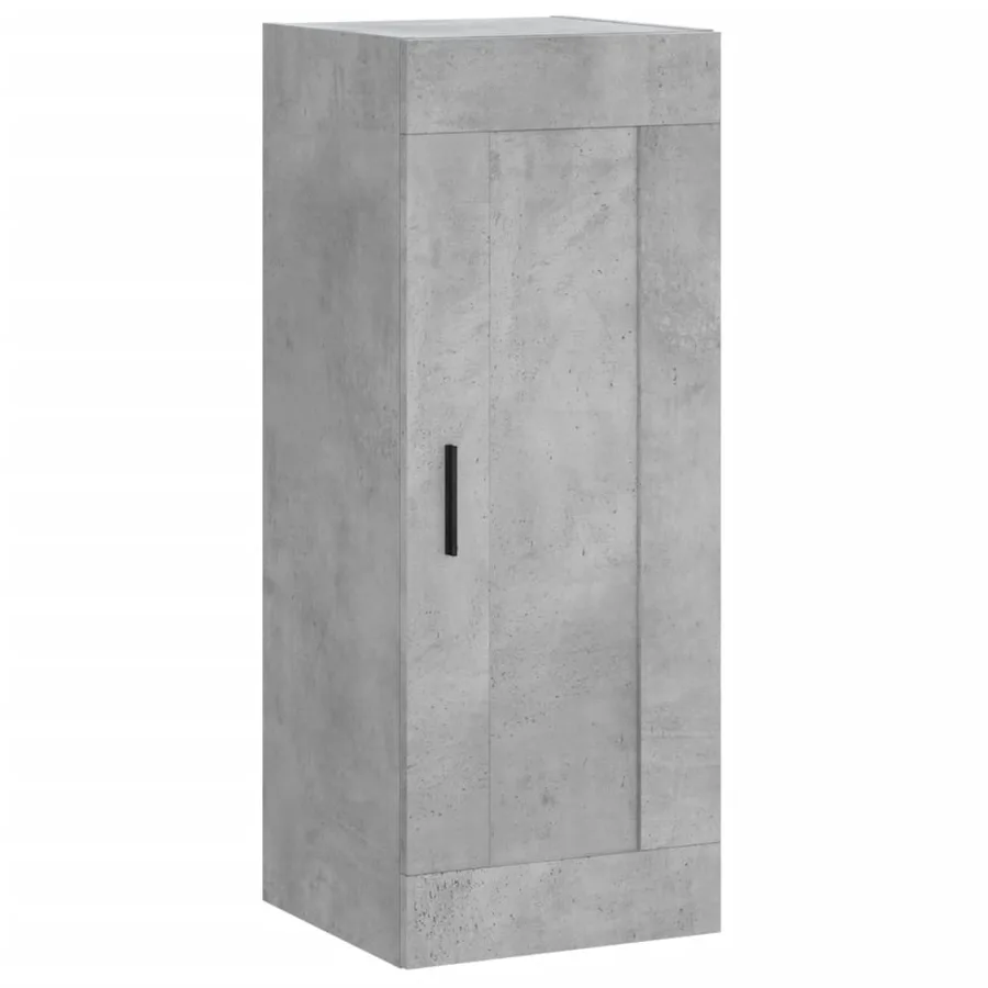 Buffet haut Gris béton 34,5x34x180 cm Bois d'ingénierie - 8
