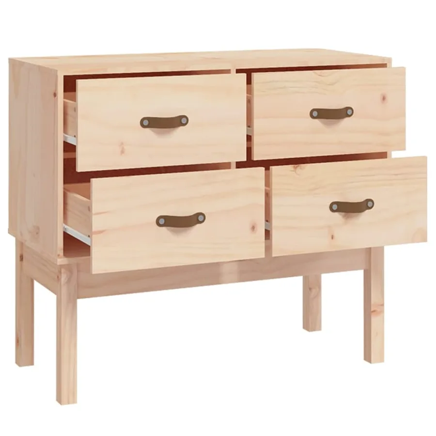 Armoire console 90x40x78 cm Bois de pin solide - 4