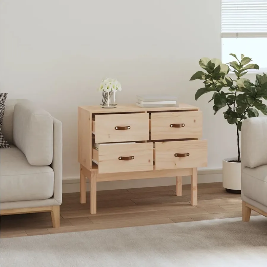 Armoire console 90x40x78 cm Bois de pin solide - 6