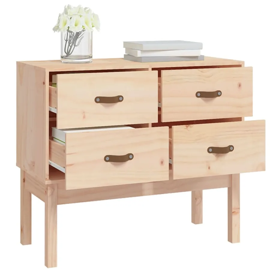 Armoire console 90x40x78 cm Bois de pin solide - 7