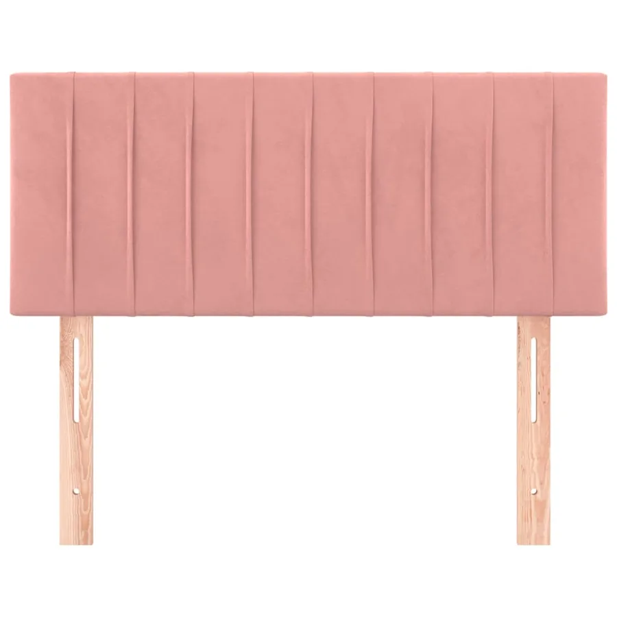 Tête de lit Rose 100x5x78/88 cm Velours - 3