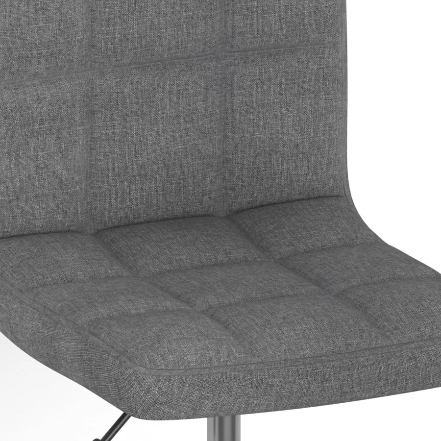 Chaise pivotante à manger Gris clair Tissu - 6