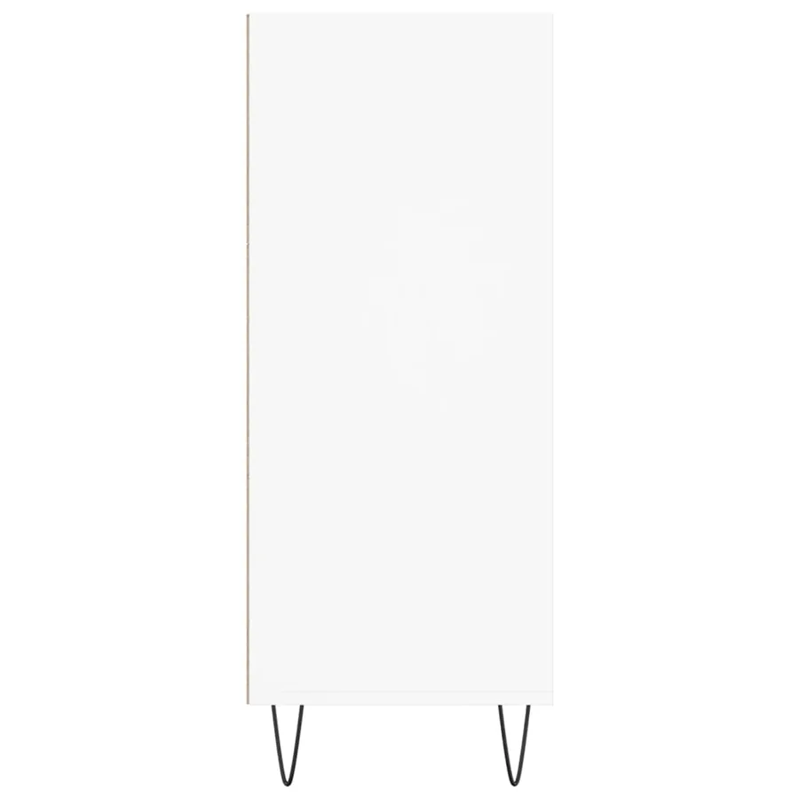 Buffet haut blanc 57x35x90 cm bois d'ingénierie - 5