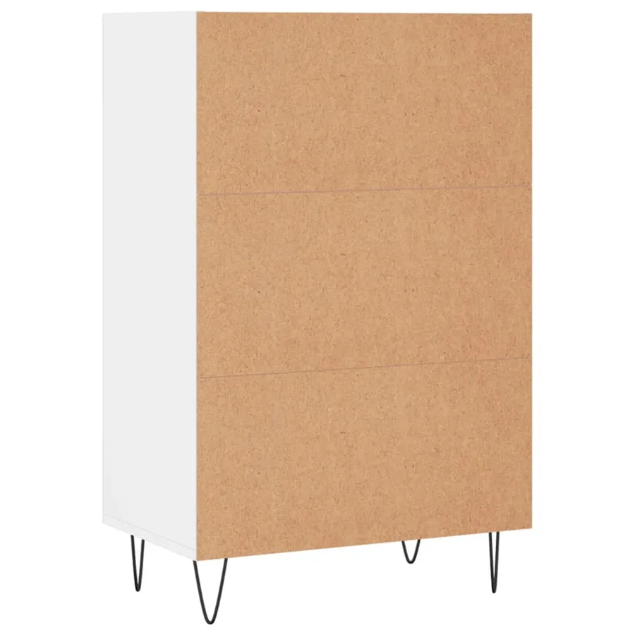 Buffet haut blanc 57x35x90 cm bois d'ingénierie - 6