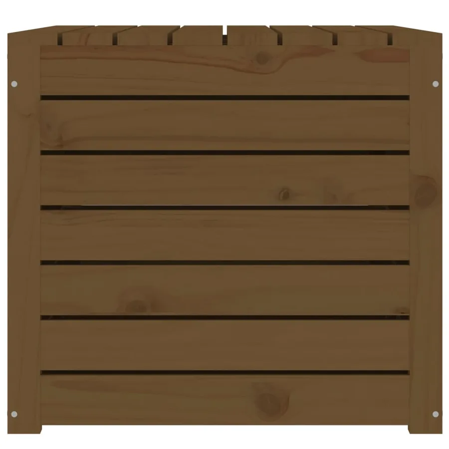 Boîte de jardin marron miel 101x50,5x46,5 cm bois massif de pin - 7