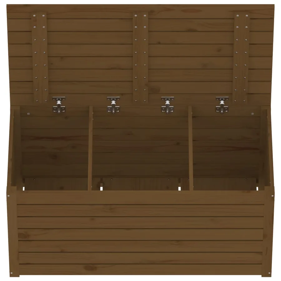 Boîte de jardin marron miel 101x50,5x46,5 cm bois massif de pin - 8