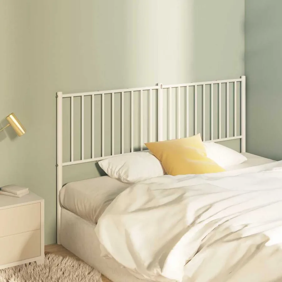 Tête de lit de remplacement métal blanc 160 cm