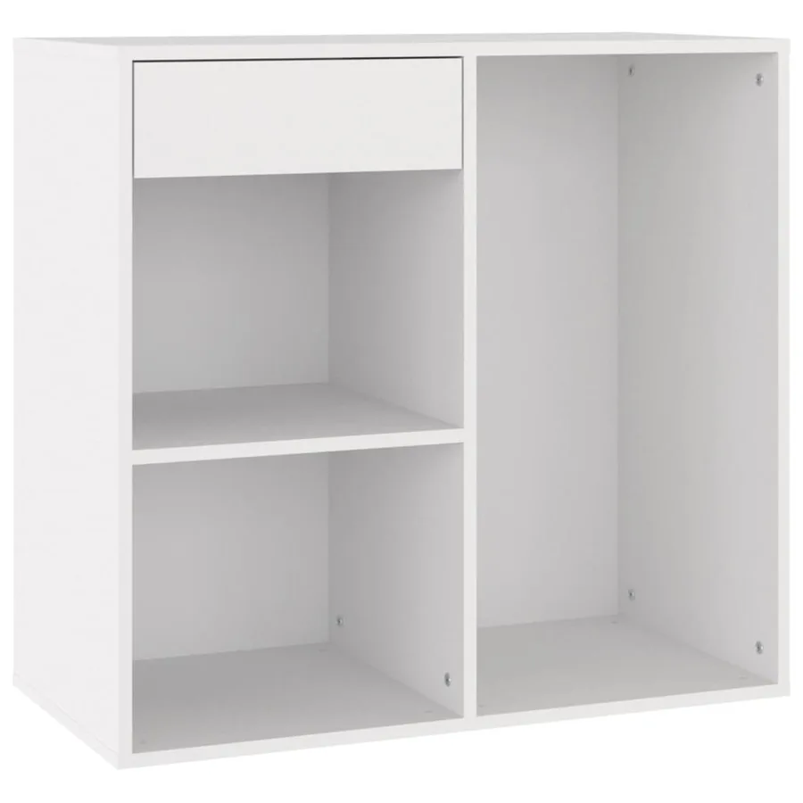 Armoire à cosmétiques Blanc 80x40x75 cm Bois d'ingénierie - 2