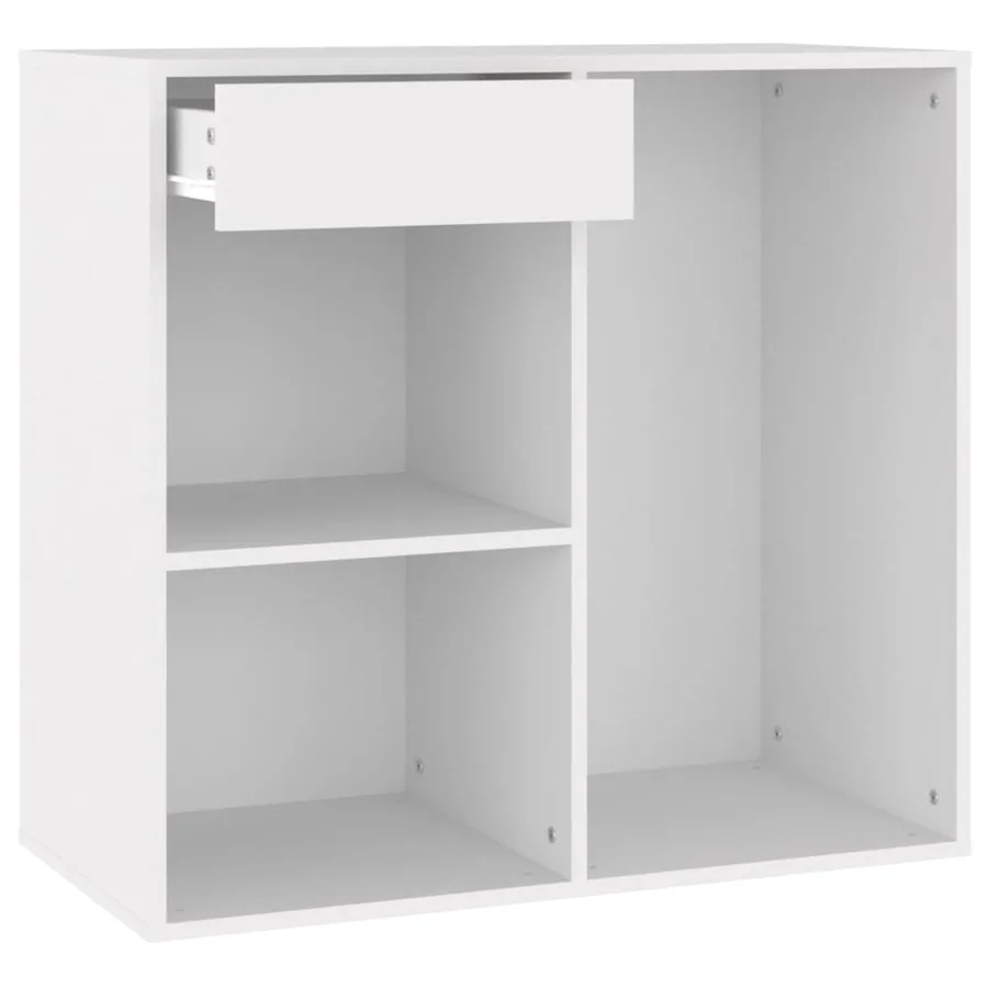 Armoire à cosmétiques Blanc 80x40x75 cm Bois d'ingénierie - 6
