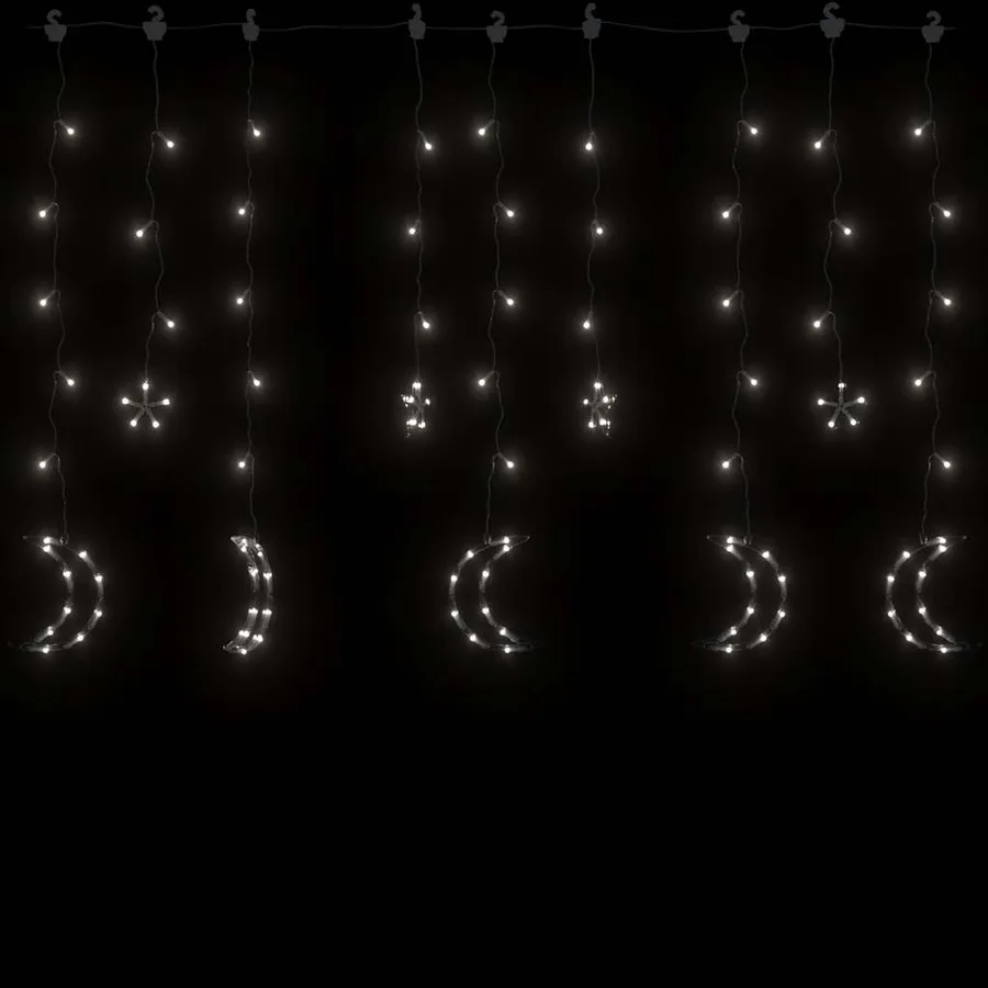 Guirlande lumineuse étoile et lune avec télécommande 138 LED - 3