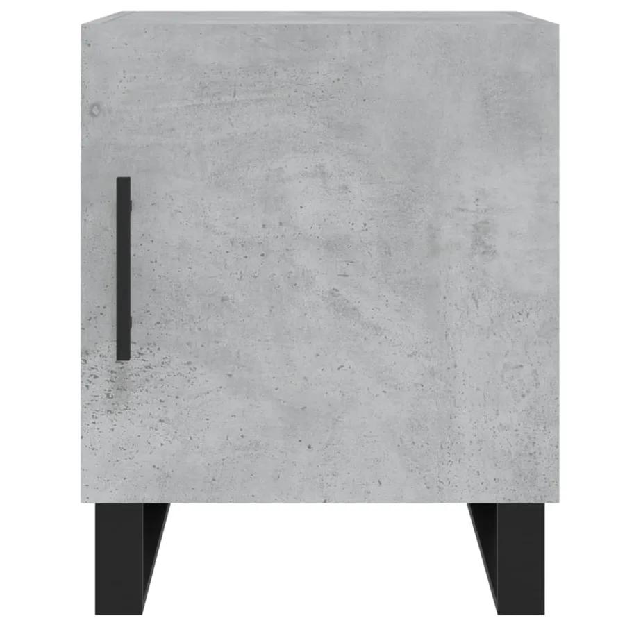 Tables de chevet 2 pcs gris béton 40x40x50 cm bois d’ingénierie - 7