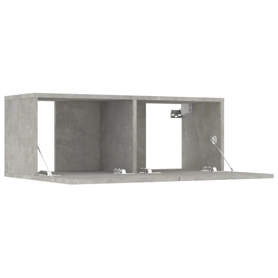 Ensemble de meubles TV 5 pcs Gris béton Bois d'ingénierie - 8