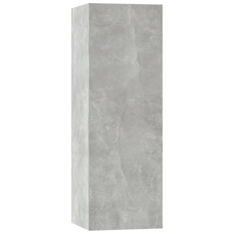 Ensemble de meubles TV 5 pcs Gris béton Bois d'ingénierie - 9