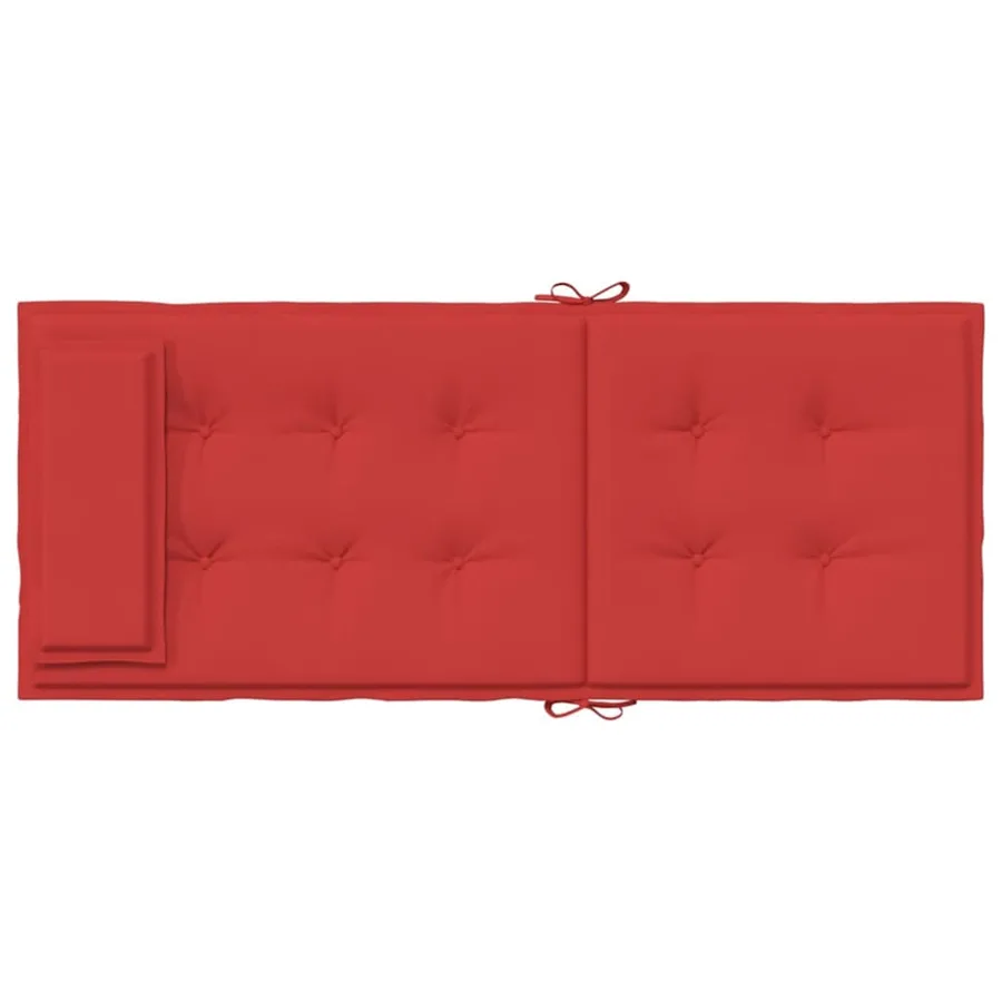 Coussins de chaise à dossier haut lot de 2 rouge tissu oxford - 7