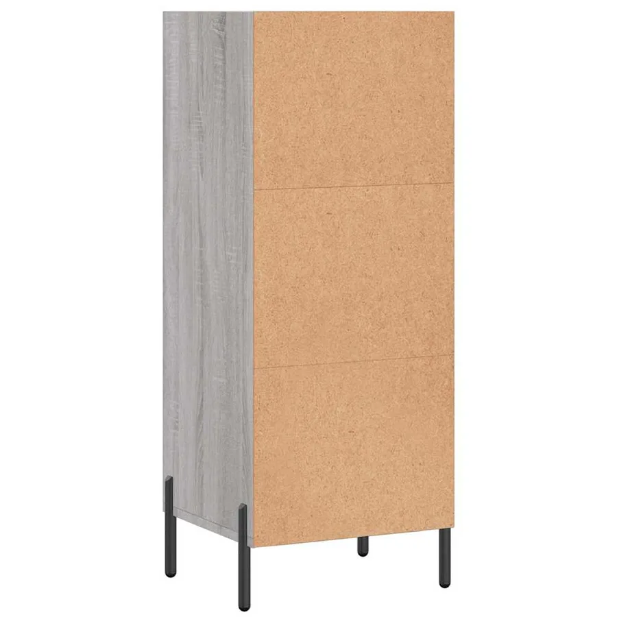 Buffet sonoma gris 34,5x32,5x90 cm bois d'ingénierie - 6