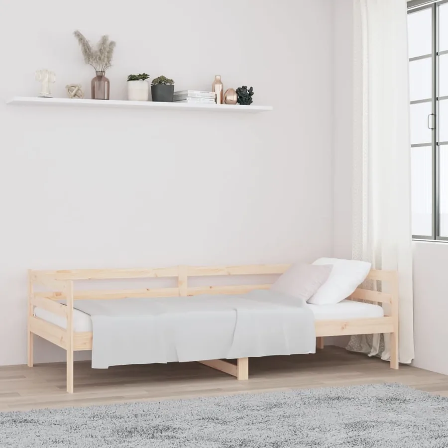 Lit de jour sans matelas 80x200 cm bois de pin massif