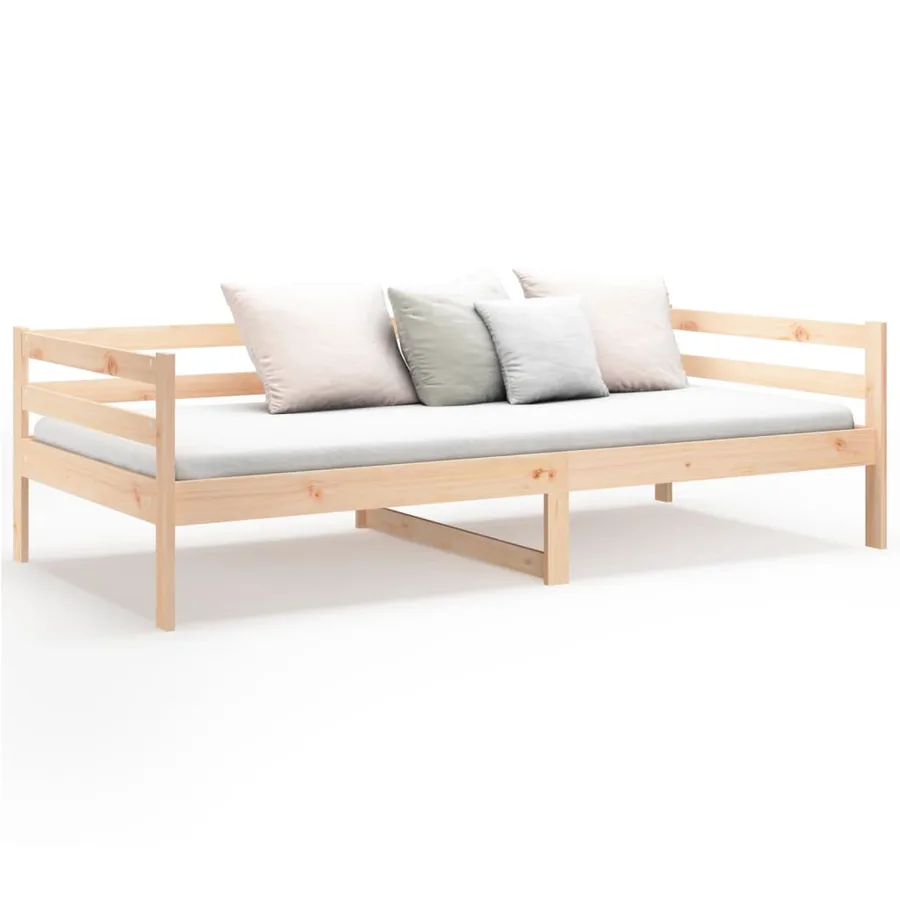 Lit de jour sans matelas 80x200 cm bois de pin massif - 5