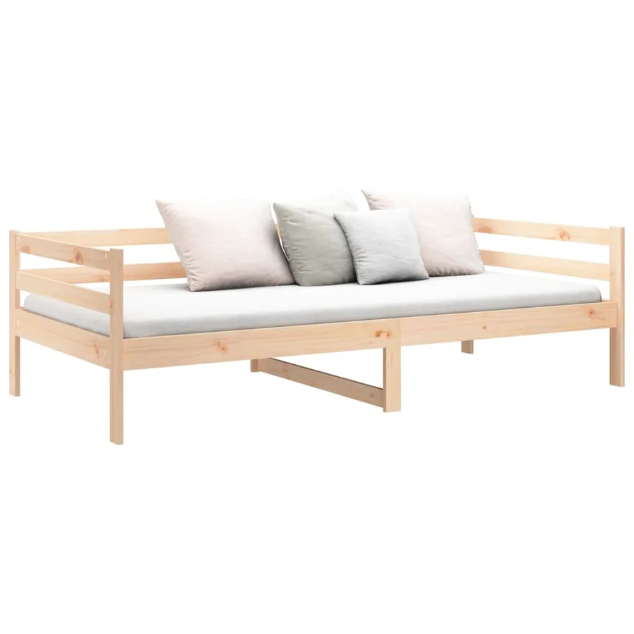 Lit de jour sans matelas 80x200 cm bois de pin massif - 6