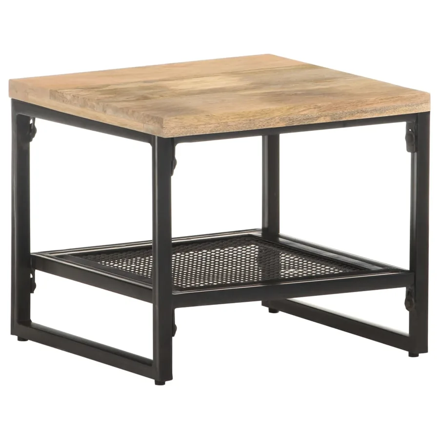 Table d'appoint 40x40x35 cm Bois de manguier massif - 10