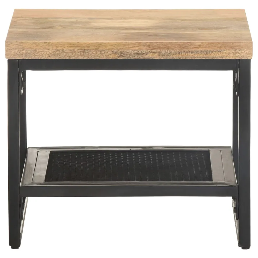 Table d'appoint 40x40x35 cm Bois de manguier massif - 2