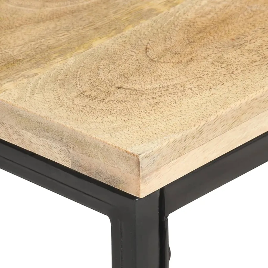 Table d'appoint 40x40x35 cm Bois de manguier massif - 3