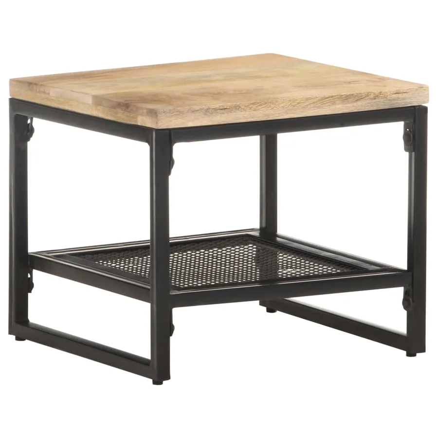 Table d'appoint 40x40x35 cm Bois de manguier massif - 7