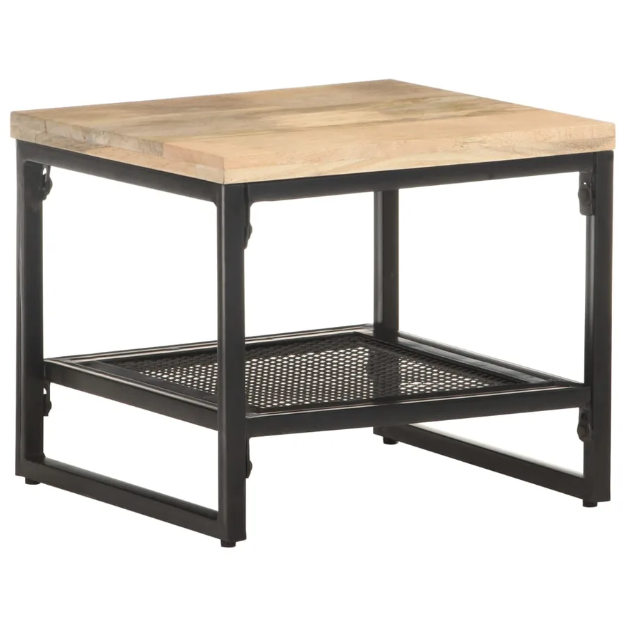 Table d'appoint 40x40x35 cm Bois de manguier massif - 8