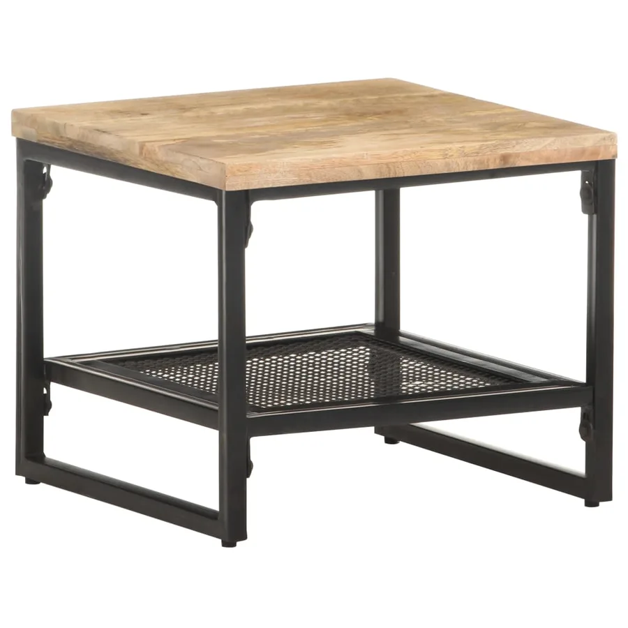 Table d'appoint 40x40x35 cm Bois de manguier massif - 9
