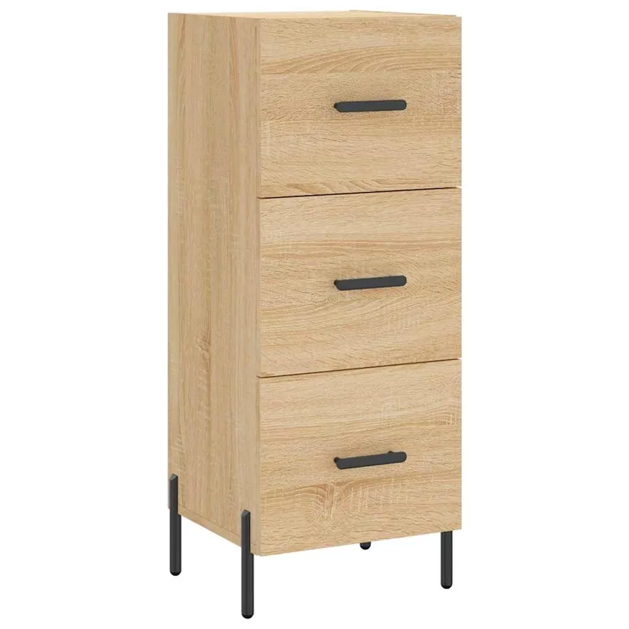 Buffet Chêne sonoma 34,5x34x90 cm Bois d'ingénierie - 2