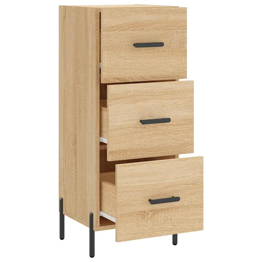Buffet Chêne sonoma 34,5x34x90 cm Bois d'ingénierie - 5