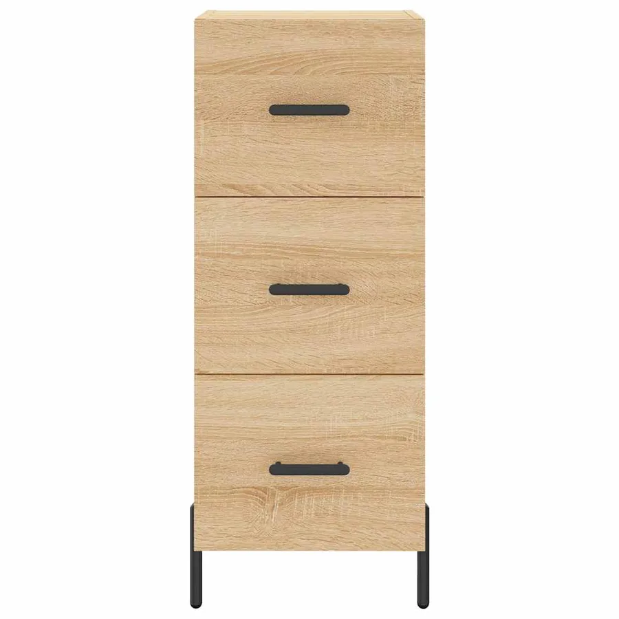 Buffet Chêne sonoma 34,5x34x90 cm Bois d'ingénierie - 6