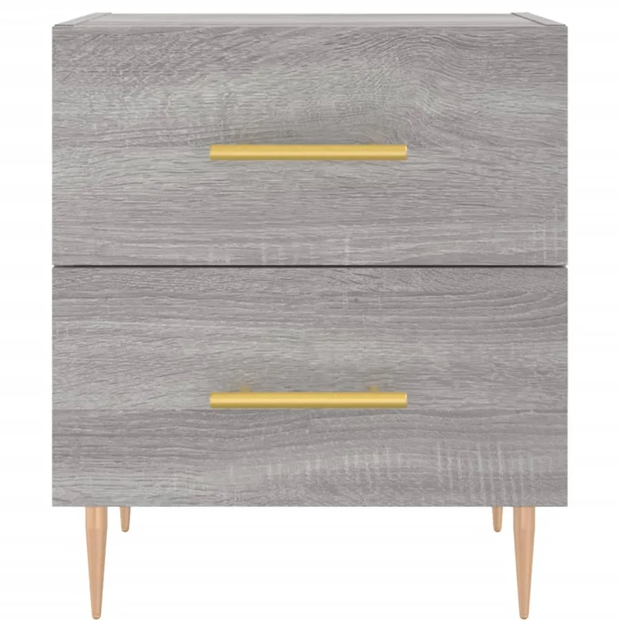 Tables de chevet 2 pcs sonoma gris 40x35x47,5 cm - 6