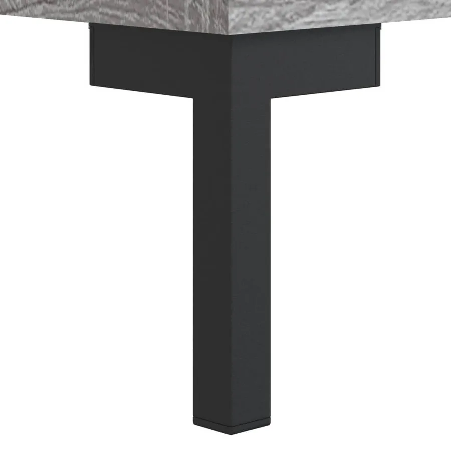 Buffet Sonoma gris 34,5x34x90 cm Bois d'ingénierie - 11