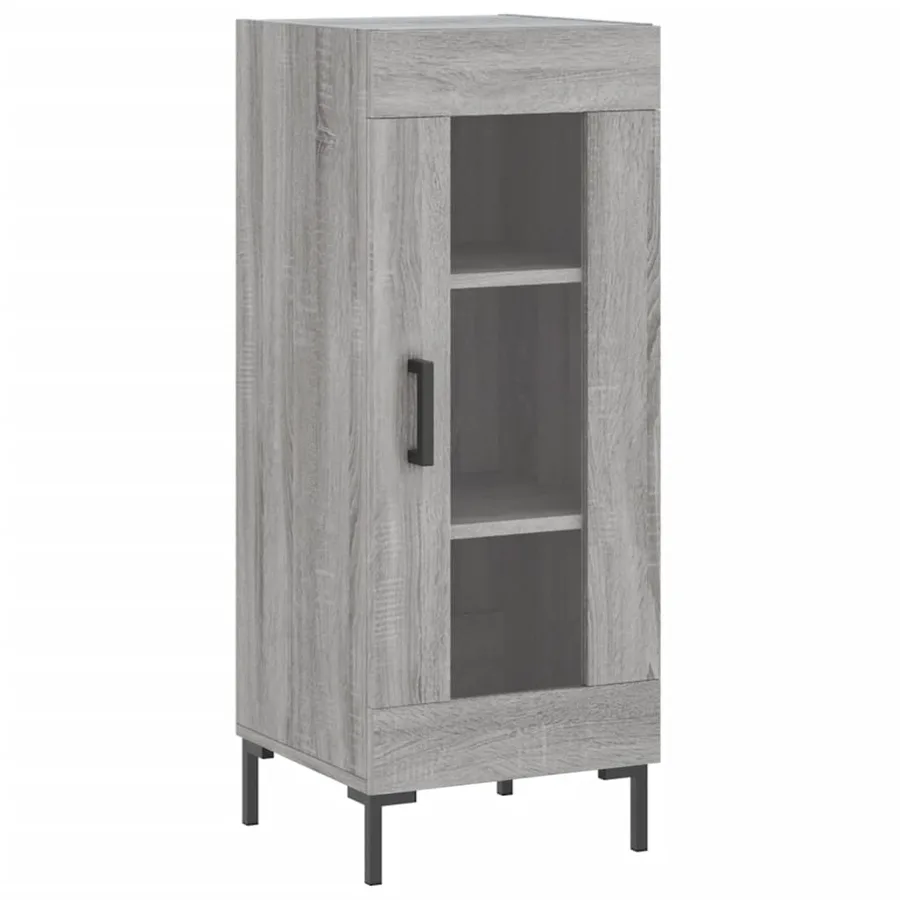 Buffet Sonoma gris 34,5x34x90 cm Bois d'ingénierie - 2