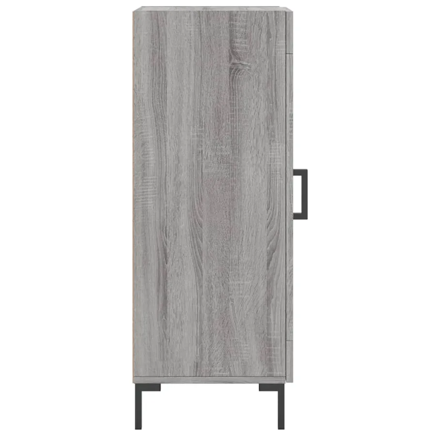 Buffet Sonoma gris 34,5x34x90 cm Bois d'ingénierie - 7
