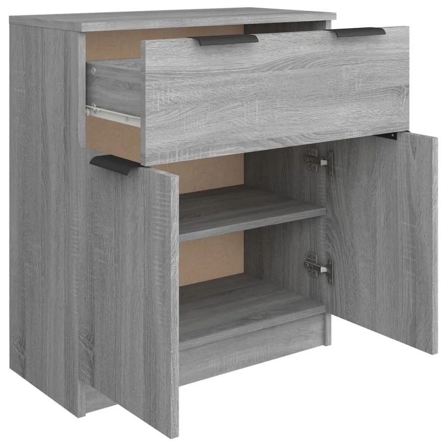 Buffet Sonoma gris 60x30x70 cm Bois d'ingénierie - 7