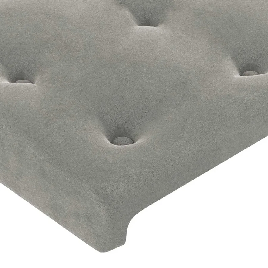 Sommier à lattes de lit avec matelas et LED Gris clair 80x200cm - 7