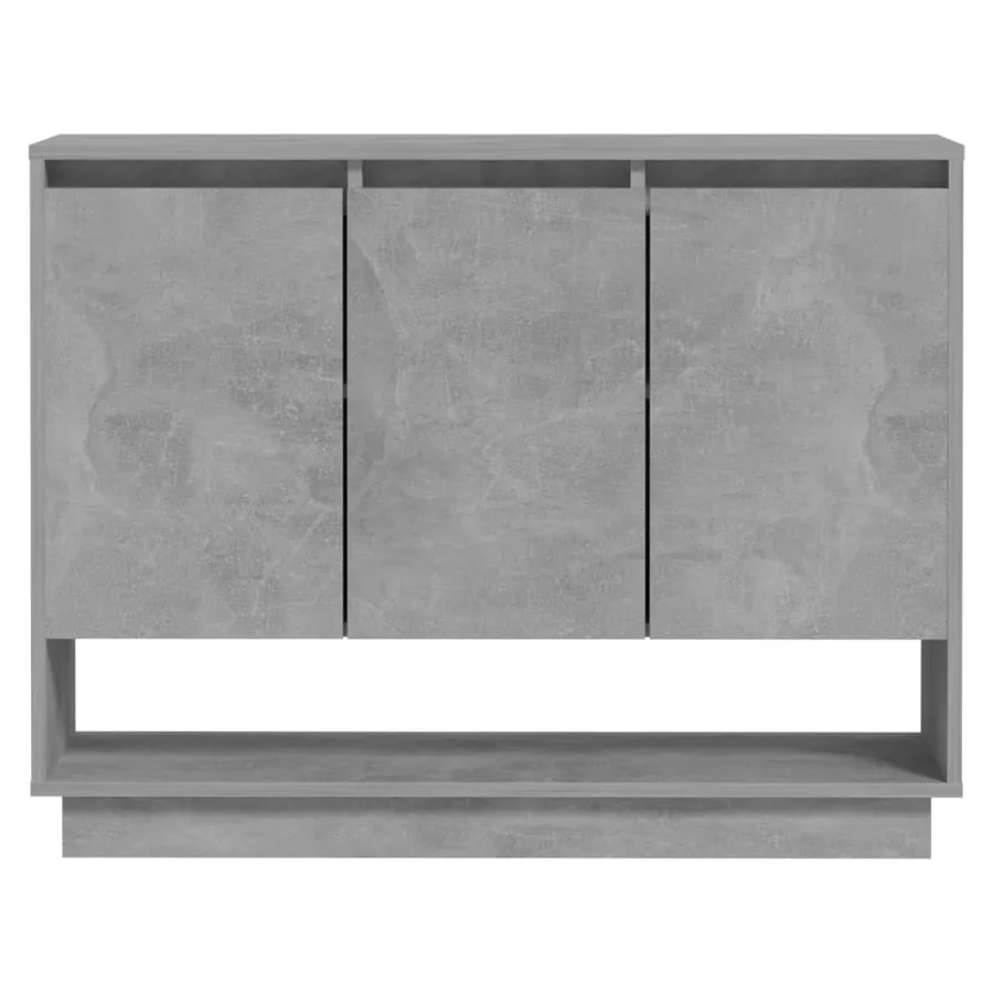 Buffet Gris béton 97x31x75 cm Bois d'ingénierie - 5