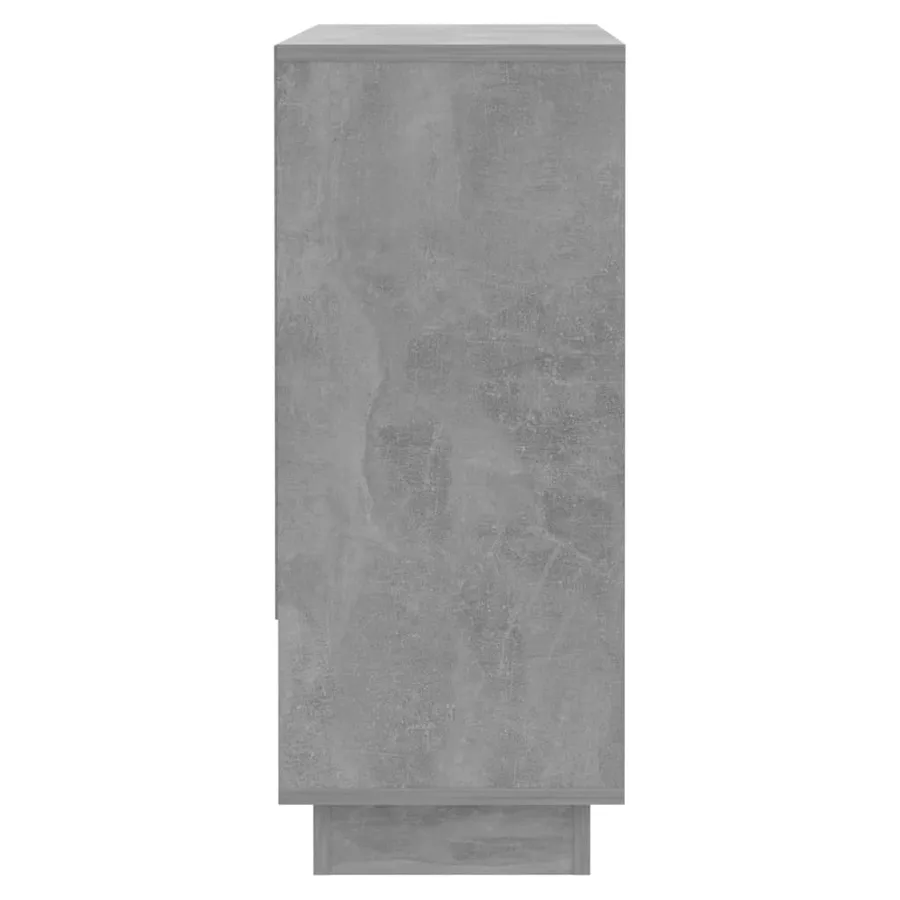 Buffet Gris béton 97x31x75 cm Bois d'ingénierie - 7